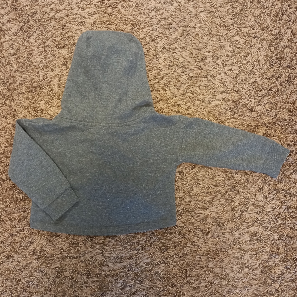 6 Sticks Charcoal Cropped Sweatshirt Hoodie - Picture 2 of 4